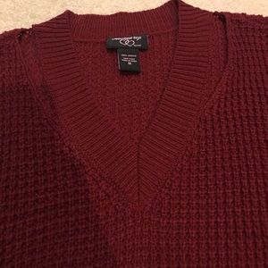 Burgundy sweater.  Size M. Excellent condition
